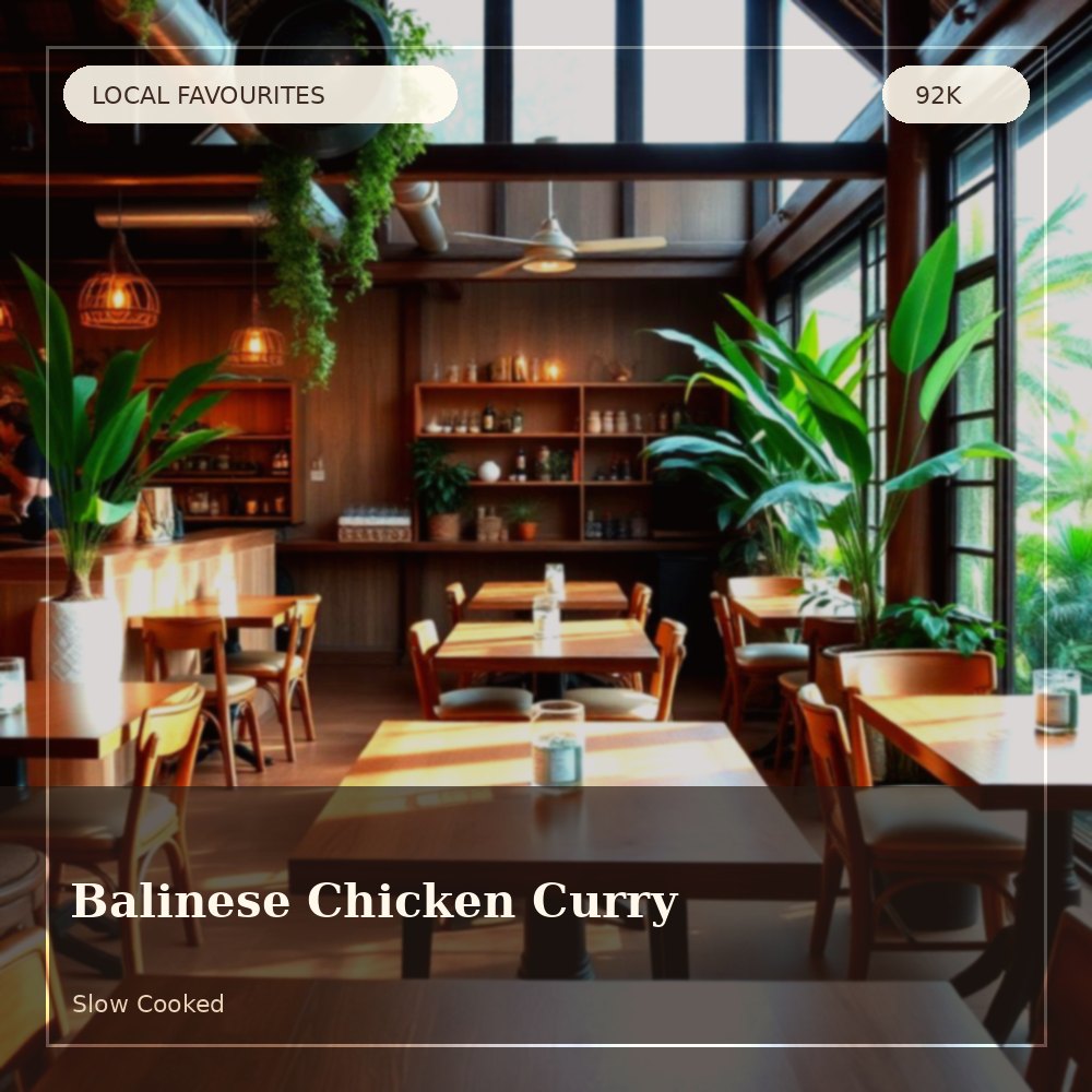 Balinese chicken curry with rice