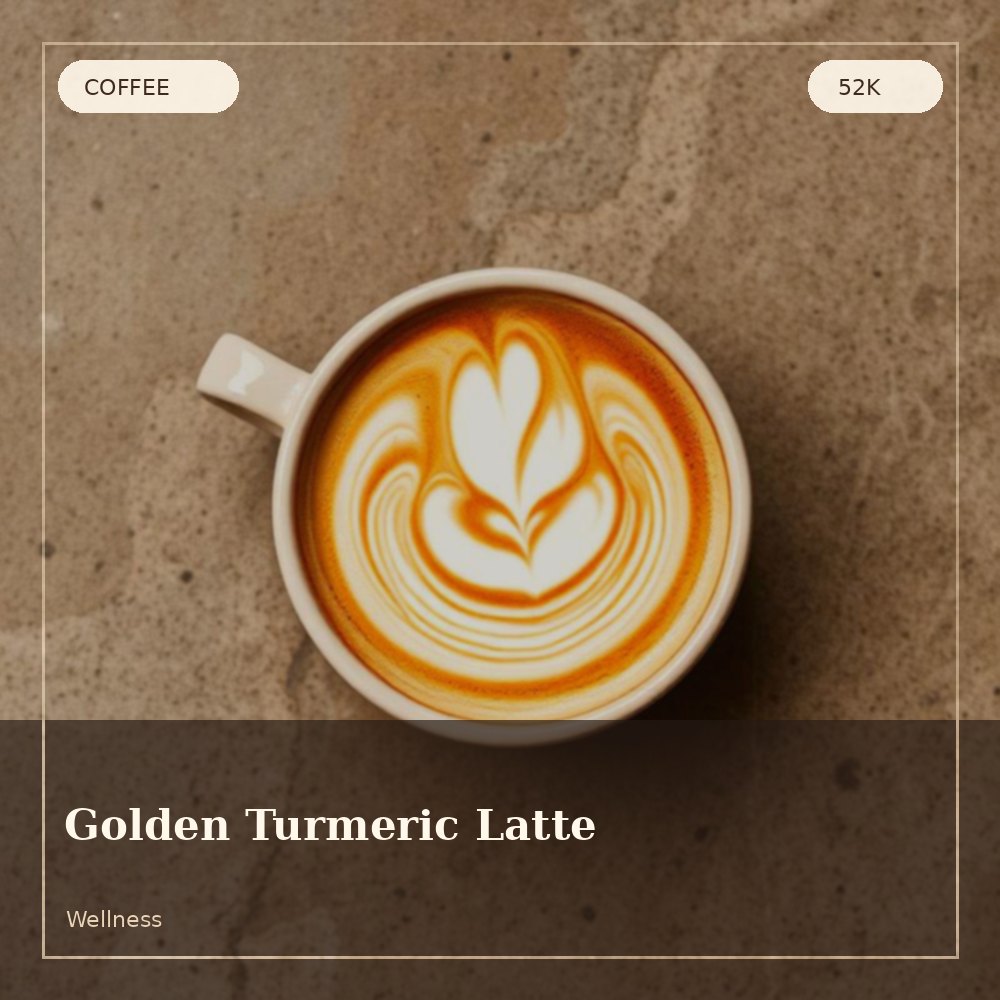 Golden turmeric latte with cinnamon